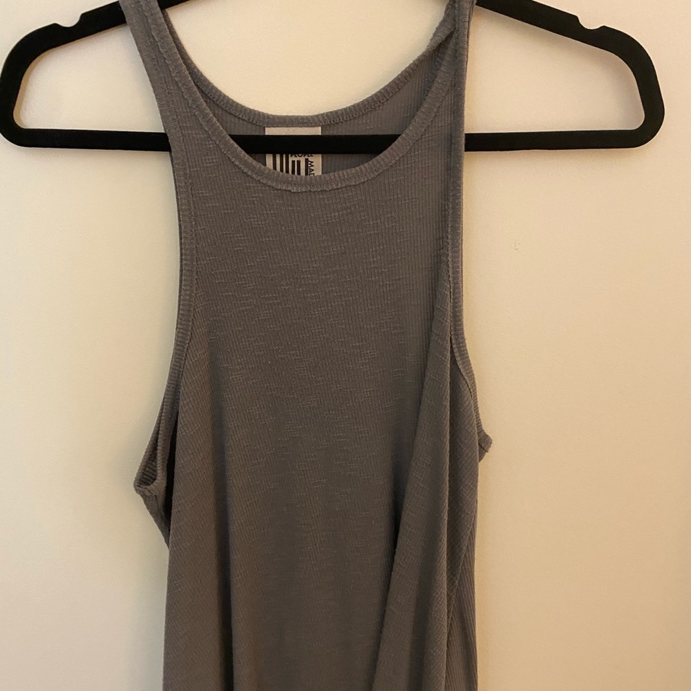 grey free people tank